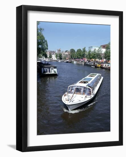 Amstel Canal and Bloumerbrug, Binnen, Amsterdam, Netherlands-Peter Thompson-Framed Photographic Print