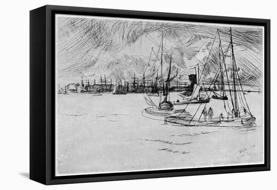 Amsterdam, 19th Century-James Abbott McNeill Whistler-Framed Stretched Canvas