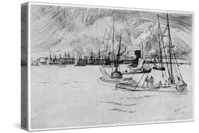 Amsterdam, 19th Century-James Abbott McNeill Whistler-Stretched Canvas