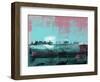 Amsterdam Abstract Skyline I-Emma Moore-Framed Art Print