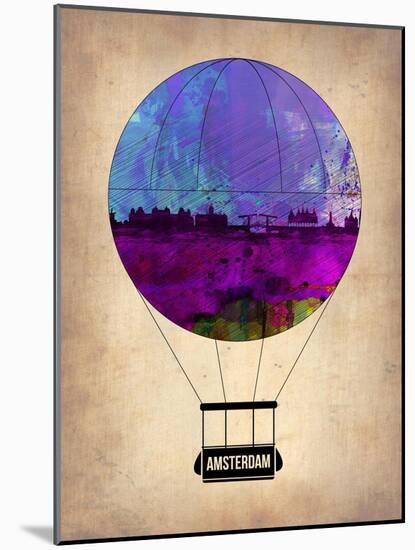 Amsterdam Air Balloon-NaxArt-Mounted Art Print