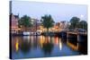 Amsterdam and the Amstel Canal-Guido Cozzi-Stretched Canvas