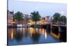 Amsterdam and the Amstel Canal-Guido Cozzi-Stretched Canvas