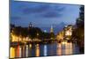 Amsterdam and the Amstel Canal-Guido Cozzi-Mounted Photographic Print