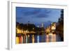 Amsterdam and the Amstel Canal-Guido Cozzi-Framed Photographic Print