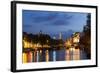 Amsterdam and the Amstel Canal-Guido Cozzi-Framed Photographic Print