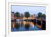 Amsterdam and the Amstel Canal-Guido Cozzi-Framed Photographic Print