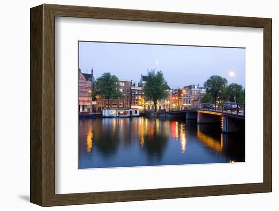 Amsterdam and the Amstel Canal-Guido Cozzi-Framed Photographic Print