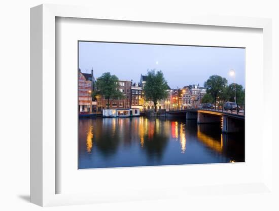 Amsterdam and the Amstel Canal-Guido Cozzi-Framed Photographic Print