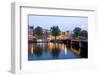 Amsterdam and the Amstel Canal-Guido Cozzi-Framed Photographic Print