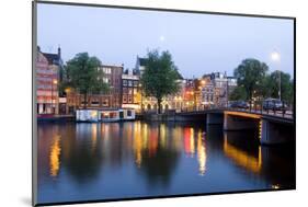 Amsterdam and the Amstel Canal-Guido Cozzi-Mounted Photographic Print