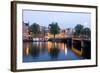 Amsterdam and the Amstel Canal-Guido Cozzi-Framed Photographic Print