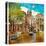 Amsterdam - Artwork In Painting Style-Maugli-l-Stretched Canvas