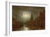 Amsterdam at Night, 1870s-Aleksei Petrovich Bogolyubov-Framed Giclee Print