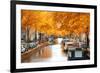 Amsterdam Autumn. Beautiful Places in Europe-Skreidzeleu-Framed Photographic Print