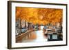 Amsterdam Autumn. Beautiful Places in Europe-Skreidzeleu-Framed Photographic Print