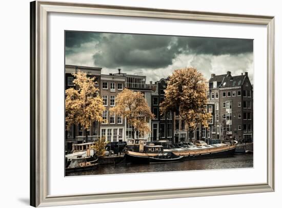 Amsterdam Autumn Colors-Erin Berzel-Framed Photographic Print