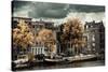 Amsterdam Autumn Colors-Erin Berzel-Stretched Canvas