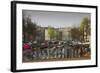 Amsterdam Bicycles on Bridge over Canal-Anna Miller-Framed Photographic Print