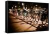 Amsterdam Bikes at Night I-Erin Berzel-Framed Stretched Canvas