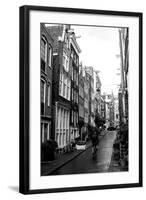 Amsterdam Black and White Street-Erin Berzel-Framed Photographic Print