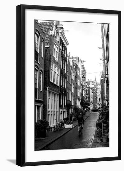 Amsterdam Black and White Street-Erin Berzel-Framed Photographic Print