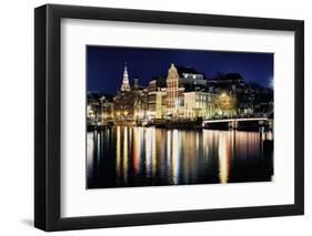 Amsterdam Bridge by Night-F.C.G.-Framed Photographic Print