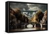 Amsterdam Bridge II-Erin Berzel-Framed Stretched Canvas