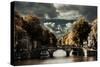 Amsterdam Bridge II-Erin Berzel-Stretched Canvas