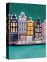 Amsterdam by Night-Petra Lizde-Stretched Canvas