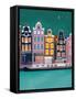 Amsterdam by Night-Petra Lizde-Framed Stretched Canvas