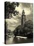 Amsterdam. Canal #6 (Sepia).-rglinsky-Stretched Canvas