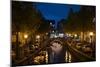 Amsterdam Canal at Night II-Erin Berzel-Mounted Photographic Print