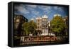 Amsterdam Canal Houses I-Erin Berzel-Framed Stretched Canvas