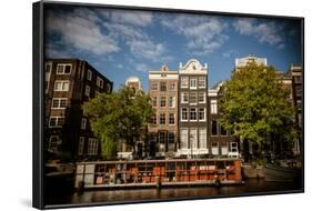 Amsterdam Canal Houses I-Erin Berzel-Framed Photographic Print