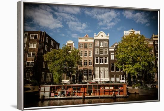 Amsterdam Canal Houses I-Erin Berzel-Framed Photographic Print