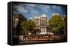 Amsterdam Canal Houses I-Erin Berzel-Framed Stretched Canvas