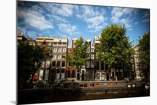 Amsterdam Canal Houses II-Erin Berzel-Mounted Photographic Print