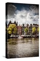 Amsterdam Canal I-Erin Berzel-Stretched Canvas