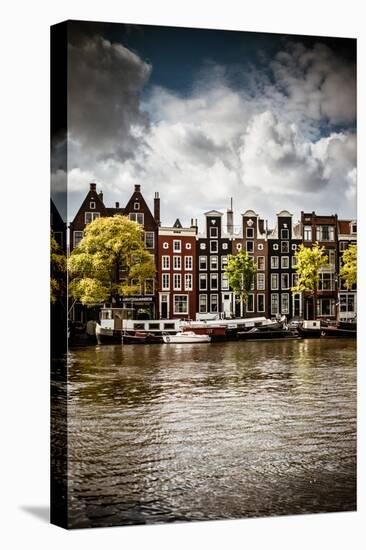 Amsterdam Canal I-Erin Berzel-Stretched Canvas