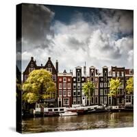 Amsterdam Canal II-Erin Berzel-Stretched Canvas