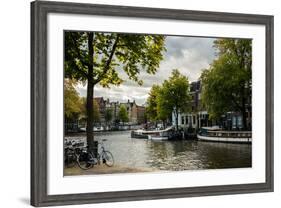 Amsterdam Canal III-Erin Berzel-Framed Photographic Print