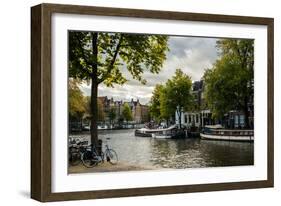 Amsterdam Canal III-Erin Berzel-Framed Photographic Print