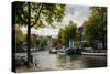 Amsterdam Canal III-Erin Berzel-Stretched Canvas