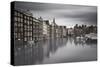 Amsterdam Canals 3-Moises Levy-Stretched Canvas