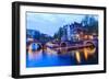 Amsterdam Canals at Dusk-Fraser Hall-Framed Photographic Print