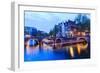 Amsterdam Canals at Dusk-Fraser Hall-Framed Photographic Print