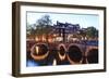 Amsterdam Canals at Dusk-Fraser Hall-Framed Photographic Print