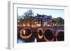 Amsterdam Canals at Dusk-Fraser Hall-Framed Photographic Print