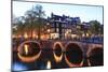 Amsterdam Canals at Dusk-Fraser Hall-Mounted Photographic Print